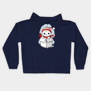 Cat Christmas Kids Hoodie